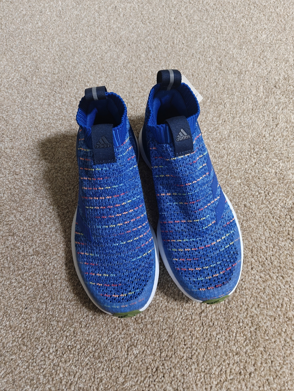 Adidas Kids Blue Slip-On Knit Sneaker